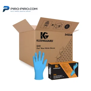 KLEENGUARD 54334 G10 Flex Blue Nitrile Gloves size 9 (L) 100 gloves per case