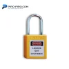 ONEBIZ Heavy Duty Loto Yellow Compact Safety Padlock, Short Steel Shackle