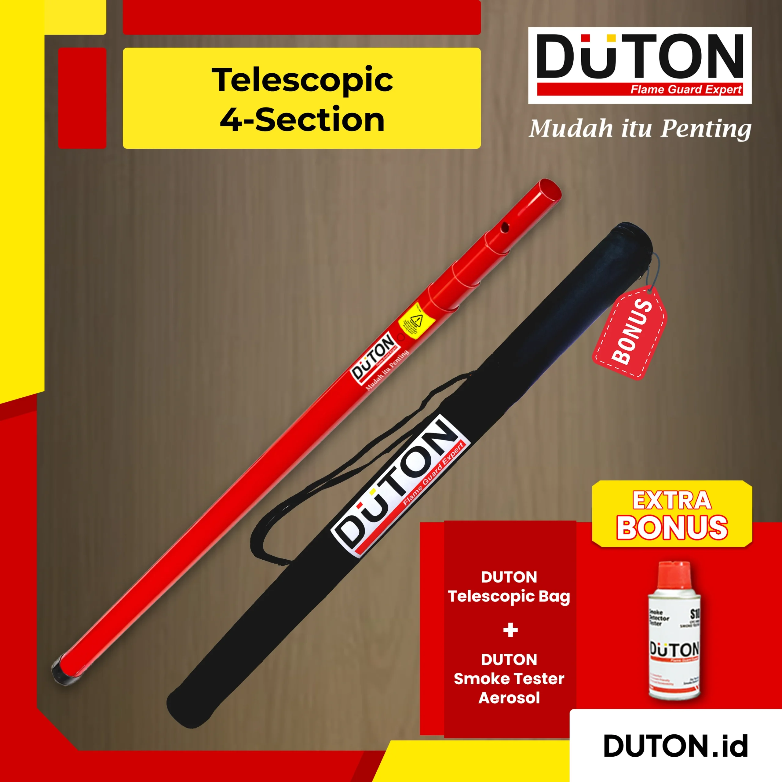 Jual DUTON 100 Telescopic Access Pole 4 Section, Supplyer DUTON 100 Telescopic Access Pole 4 Section, Agen DUTON 100 Telescopic Access Pole 4 Section
